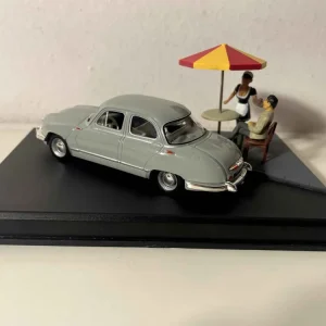 Panhard Dyna Z grigio - La Nationale 7 - Il percorso blu
