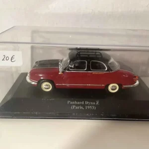 Panhard Dyna Z TAXI bordeaux e nero del 1953