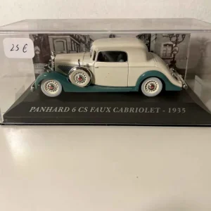 Panhard 6 CS finta decappottabile verde e crema del 1935