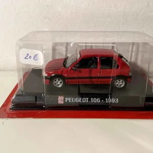 Peugeot 106 rossa del 1993 (blister) AUTO-PLUS