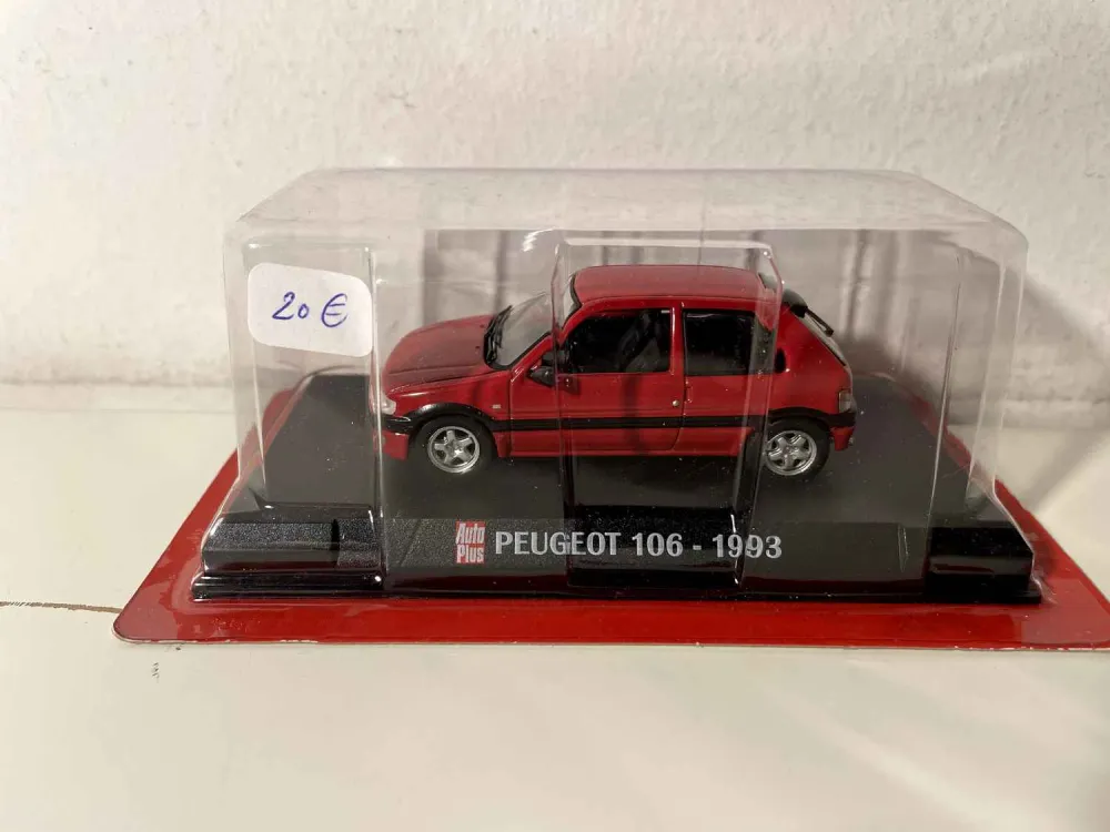 Peugeot 106 rossa del 1993 (blister) AUTO-PLUS
