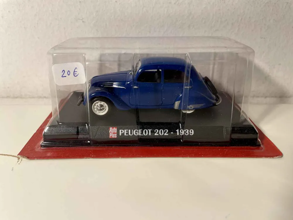 Peugeot 202 blu del 1939 (blister) AUTO-PLUS