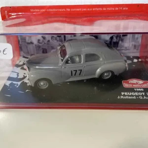 Peugeot 203 grigia - Rally di Monte Carlo 1960