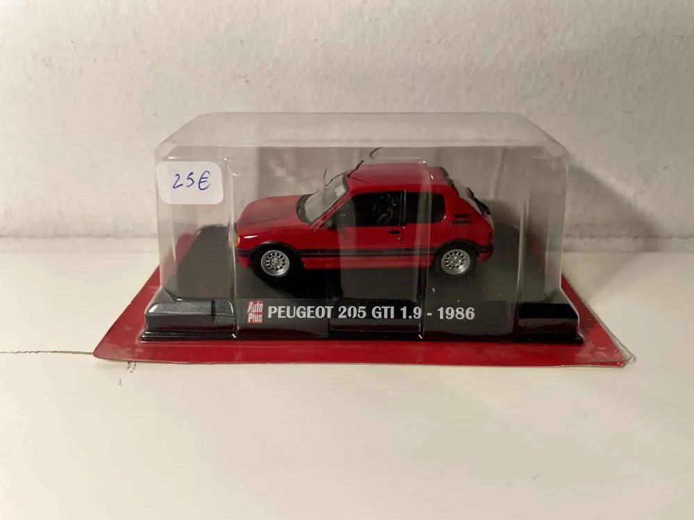 Peugeot 205 GTI 1.9 rossa del 1986 (blister) AUTO-PLUS
