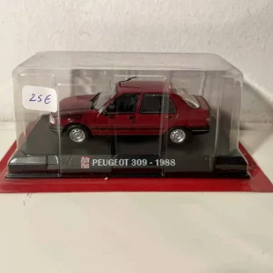Peugeot 309 rosso scuro/bordeaux del 1988 (blister) AUTO-PLUS