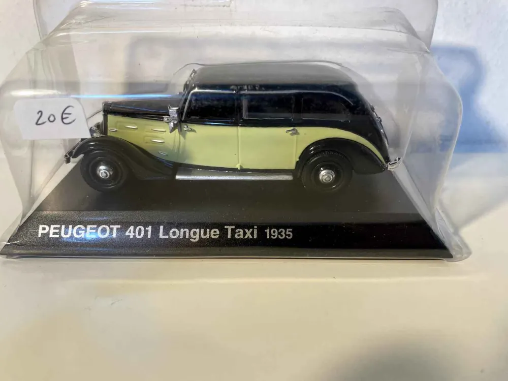 Peugeot 401 Long Taxi verde e nero del 1935
