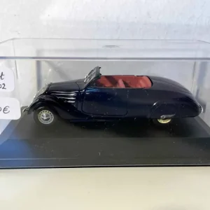 Peugeot 402 decappottabile blu scuro (scatola plexiglas)