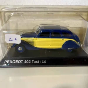 Peugeot 402 TAXI gialla e blu del 1939