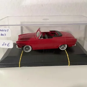 Peugeot 403 decappottabile rossa (box plexiglas)