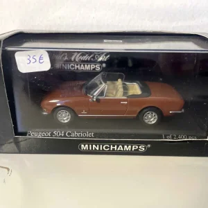 Peugeot 504 decappottabile marrone dorato (Minichamps)