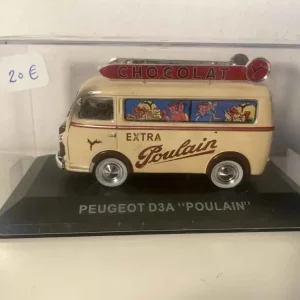 Peugeot D3A beige con pubblicità POULAIN