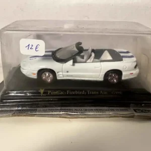 Pontiac Firebird Trans Am del 1999 bianca e blu (auto americana) - Blister