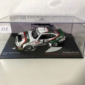 Porsche 911 SC bianca, verde e rossa numero 6 - Rally di Monte Carlo 1980