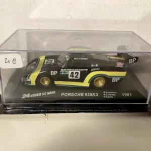 Porsche 935K3 nera, gialla e verde numero 42 (24 Ore di Le Mans 1981)