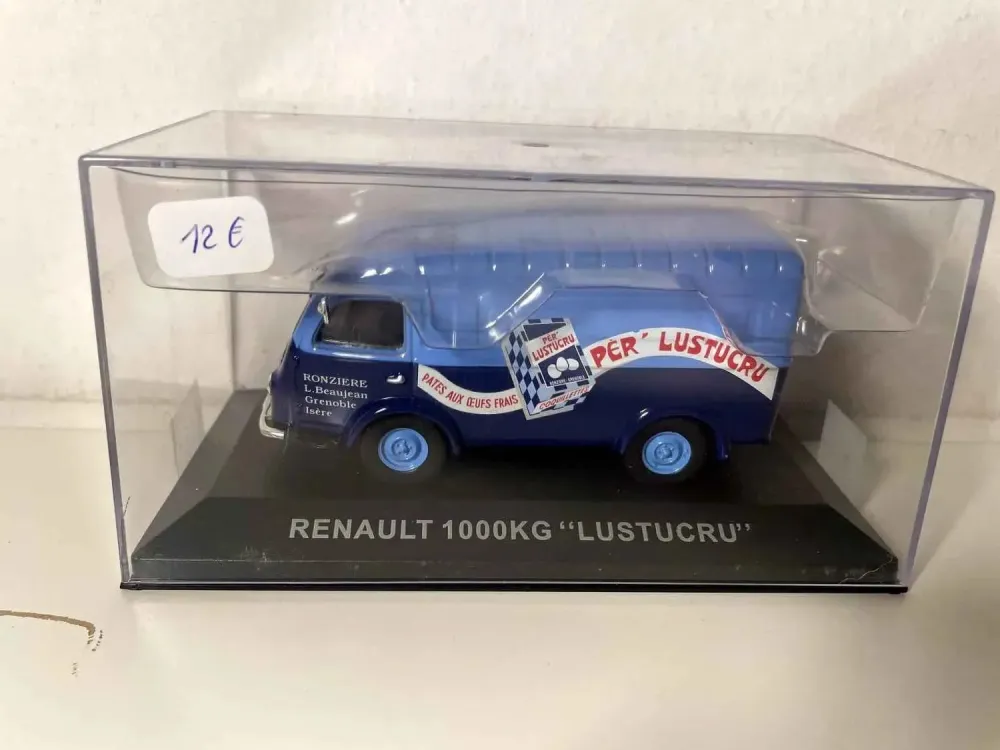 Renault 1000 Kg blu con pubblicità LUSTUCRU
