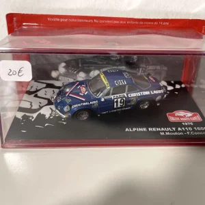 Renault Alpine A110 1600 blu numero 19 - Rally di Monte Carlo 1976