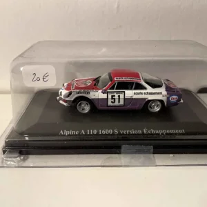 Renault Alpine A110 1600S Rosso - Bianco - Viola Versione scarico (numero 51)