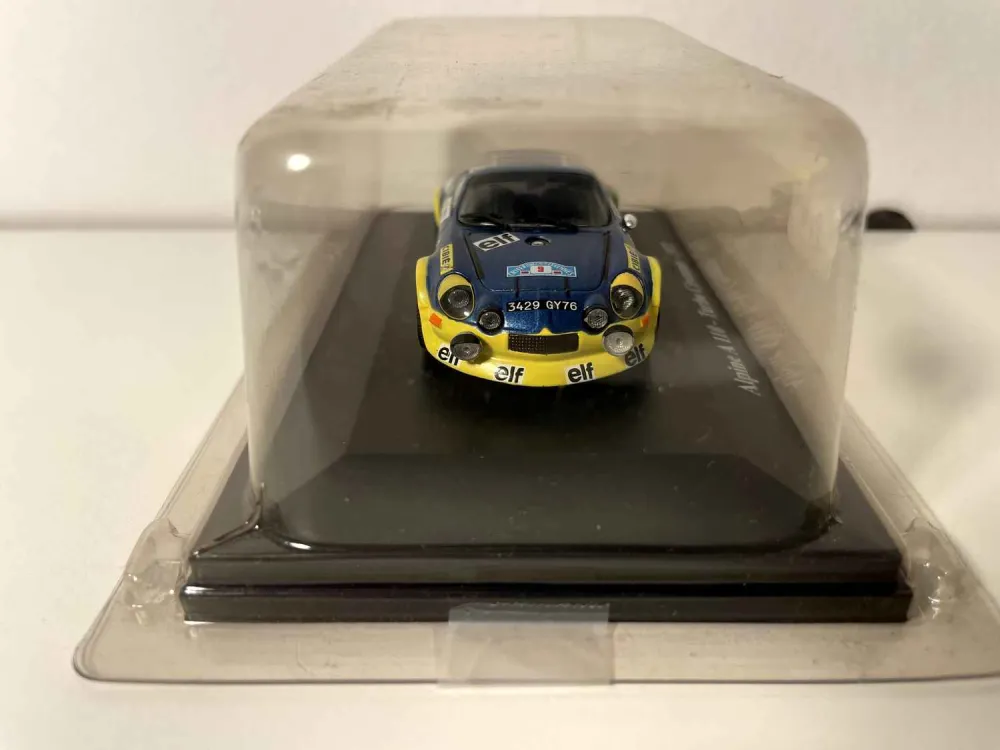 Renault Alpine A110 Turbo blu e gialla numero 9 - Rally delle Cévennes 1972