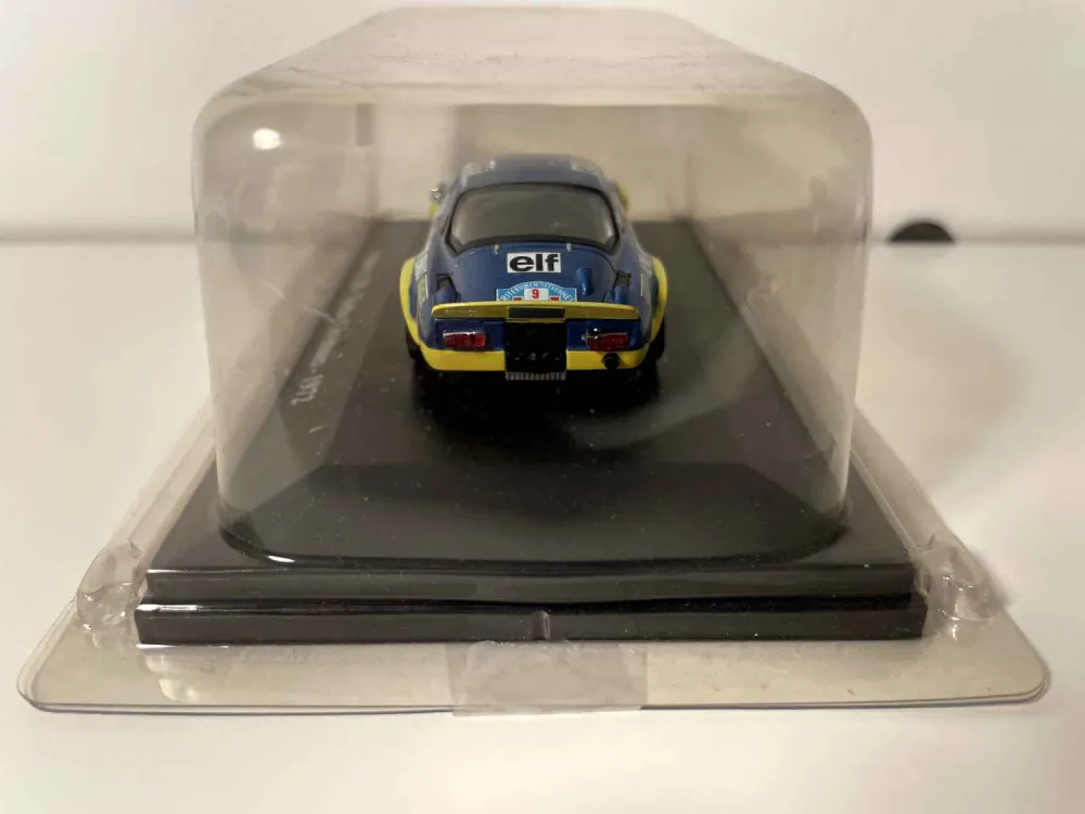 Renault Alpine A110 Turbo blu e gialla numero 9 - Rally delle Cévennes 1972