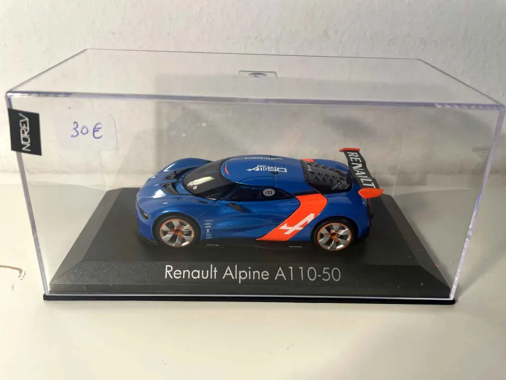 Renault Alpine A110-50 blu e arancione del 2012 (Norev)