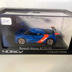 Renault Alpine A110-50 blu e arancione (Norev)