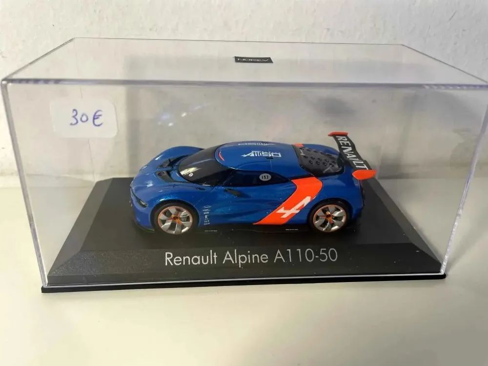 Renault Alpine A110-50 blu e arancione (Norev)