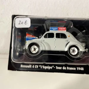 Renault 4 CV bianca "L'Equipe" Tour de France 1948