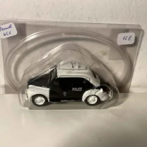 Renault 4 CV bianco e nero POLIZIA (blister)