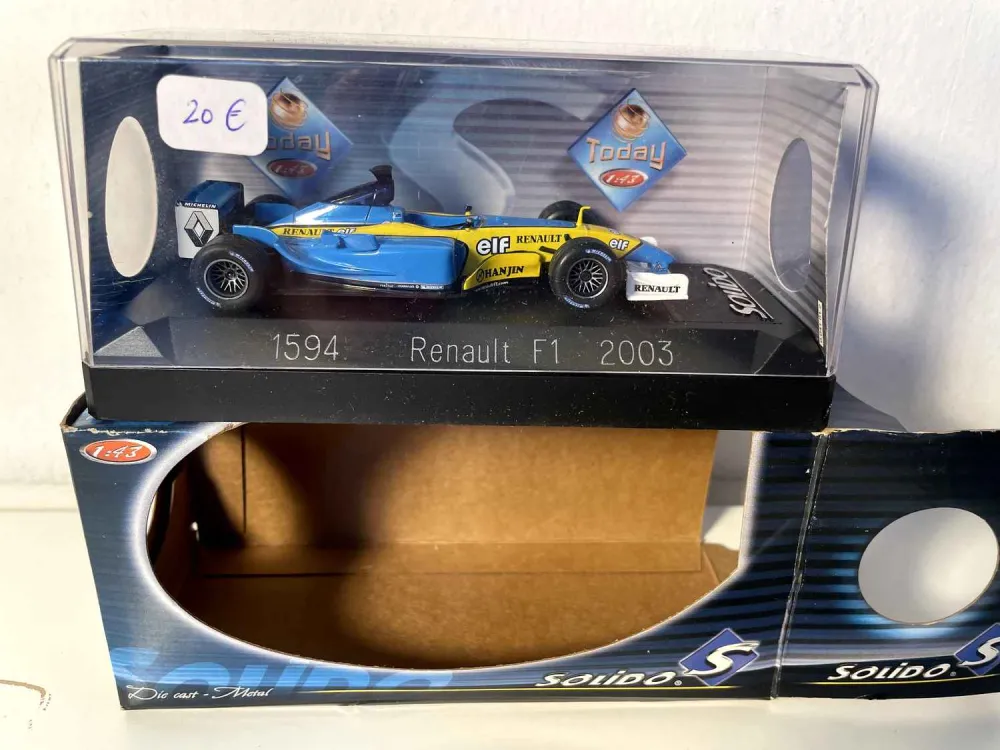 Renault F1 blu e giallo del 2003 (Formula 1) - Riferimento Solido 1594