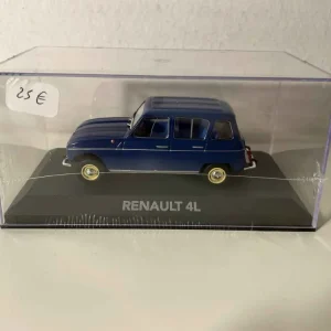 Renault 4L blu scuro (con scatola di cartone)