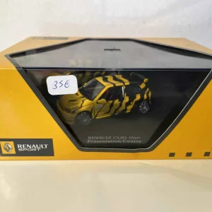 Renault Clio Maxi gialla e nera - Presentazione da gara (cofanetto rettangolare)