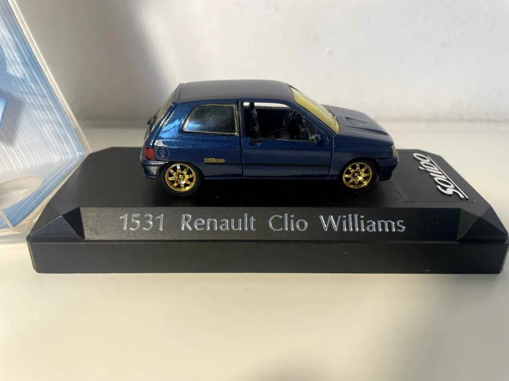 Renault Clio Williams blu (riferimento Solido 1531)