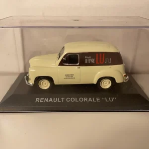 Renault Colorale beige e marrone con pubblicità LU (Lefèvre e Utile)