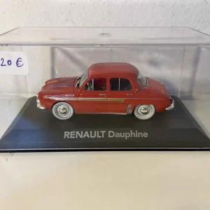 Renault Dauphine rosso/arancione con finiture dorate