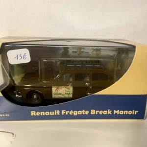 Renault Frégate station wagon Manoir marrone con pubblicità DOMAINE DES FORGES