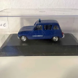 Renault 4L GENDARMERIA blu (scatola plexi)