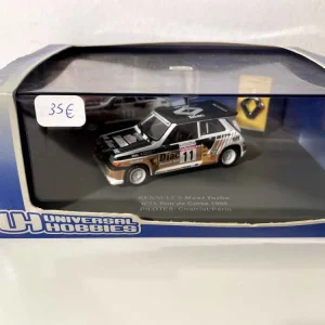 Renault 5 Maxi Turbo nera, marrone e bianca numero 11 Tour de Corse 1986 (cofanetto rettangolare)