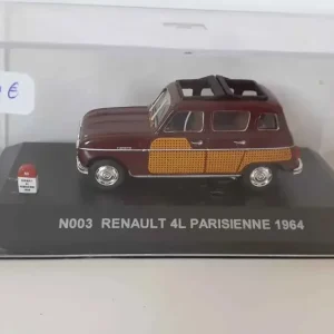 Renault 4L Parisienne del 1964 nei colori bordeaux e marrone