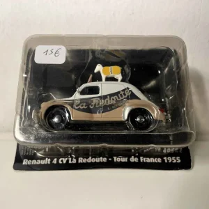 Renault 4 CV "La Redoute" marrone, nera e bianca Tour de France 1955
