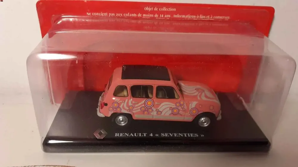 Renault 4 rosa anni Settanta
