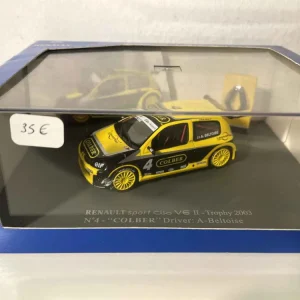 Renault Sport Clio V6 II giallo e nero numero 4 - Trophy 2003 (cofanetto rettangolare)