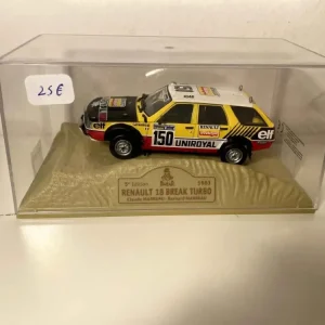 Renault 18 station wagon n. 150 gialla, nera e bianca (Rally Parigi-Dakar 1983)