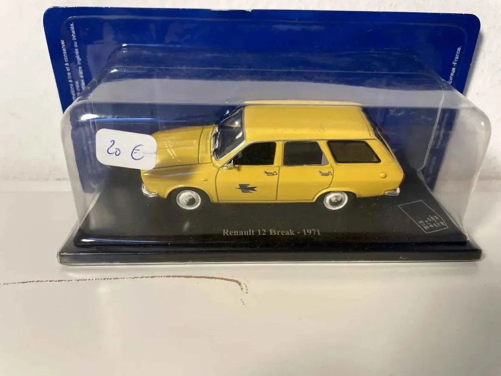 Renault 12 station wagon gialla del 1971, La Poste - PTT