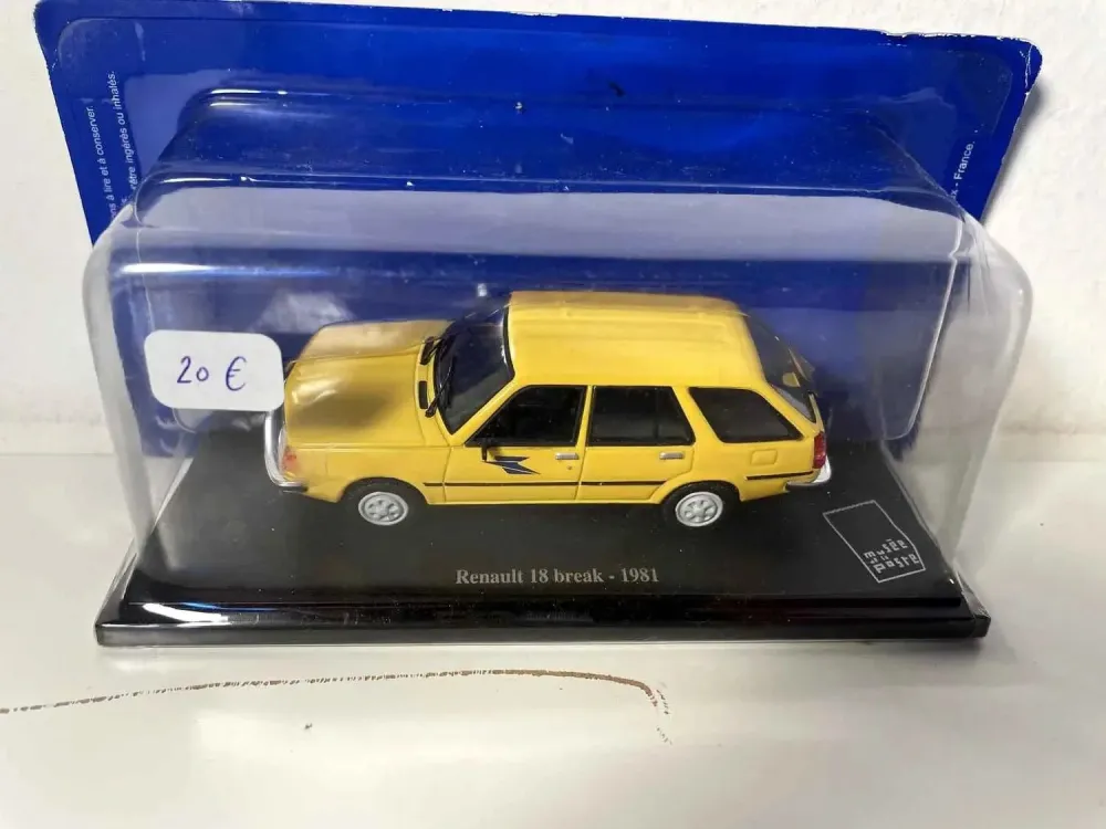 Renault 18 station wagon gialla del 1981, La Poste - PTT