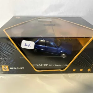 Renault 11 Turbo blu del 1985 (cofanetto rettangolare)