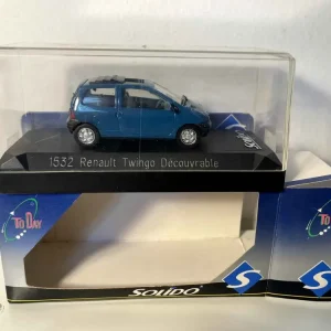 Renault Twingo decappottabile blu (riferimento Solido 1532)