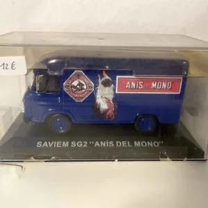 Saviem SG2 blu con pubblicità ANIS DEL MONO