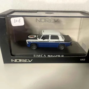 Simca 1000 Rallye 2 blu, bianco e nero (NOREV)