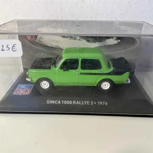 SIMCA 1000 Rallye 2 verde e nera del 1976
