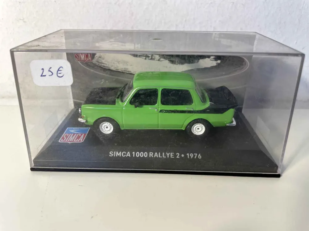 SIMCA 1000 Rallye 2 verde e nera del 1976